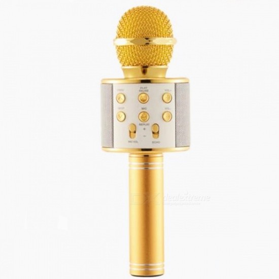 WS858 Bluetooth Karaoke Microphone With Voice Change Option WS858 Bluetooth Karaoke Microphone With Voice Change Option