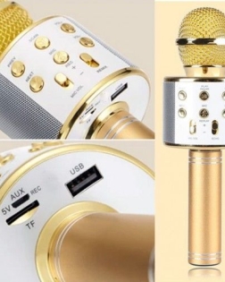 WS858 Bluetooth Karaoke Microphone With Voice Change Option